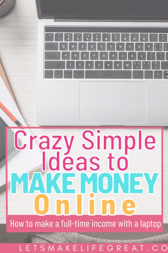 desk with laptop and stationary - how to make money with a laptop