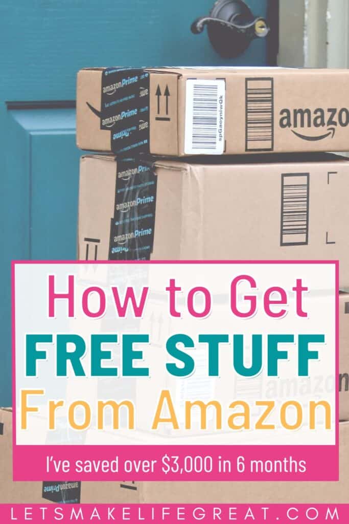 woman opening an amazon box - how to get free stuff from amazon