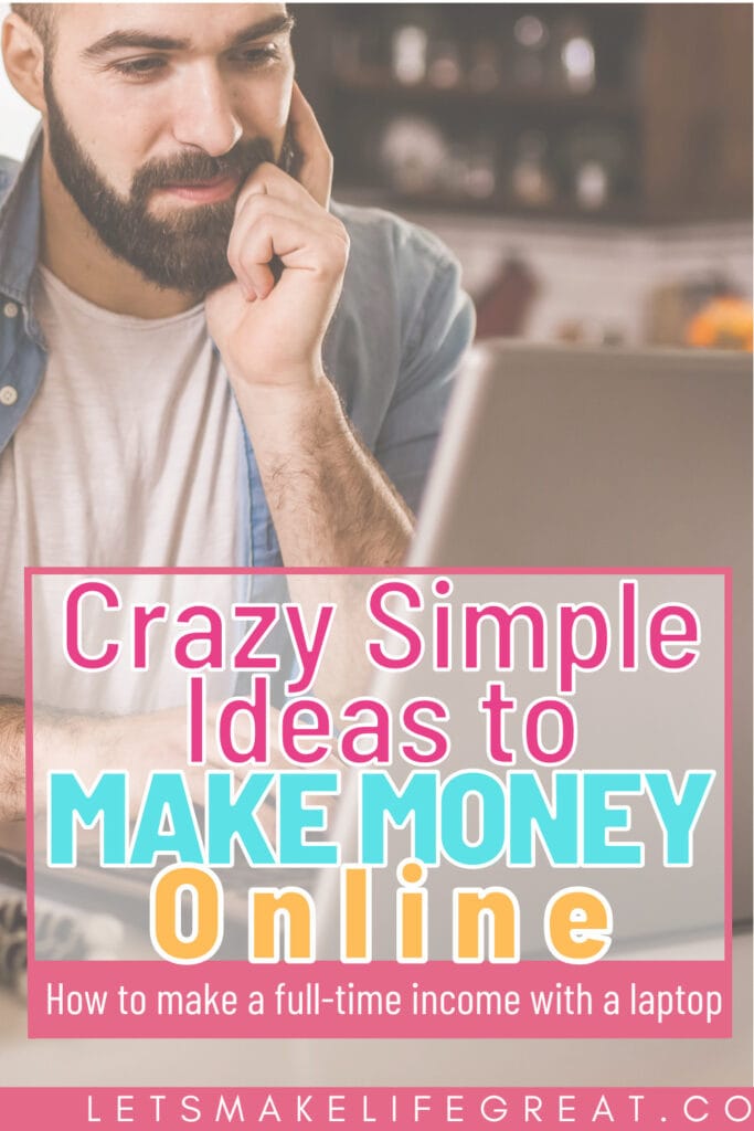 man looking at laptop - how to make money with a laptop