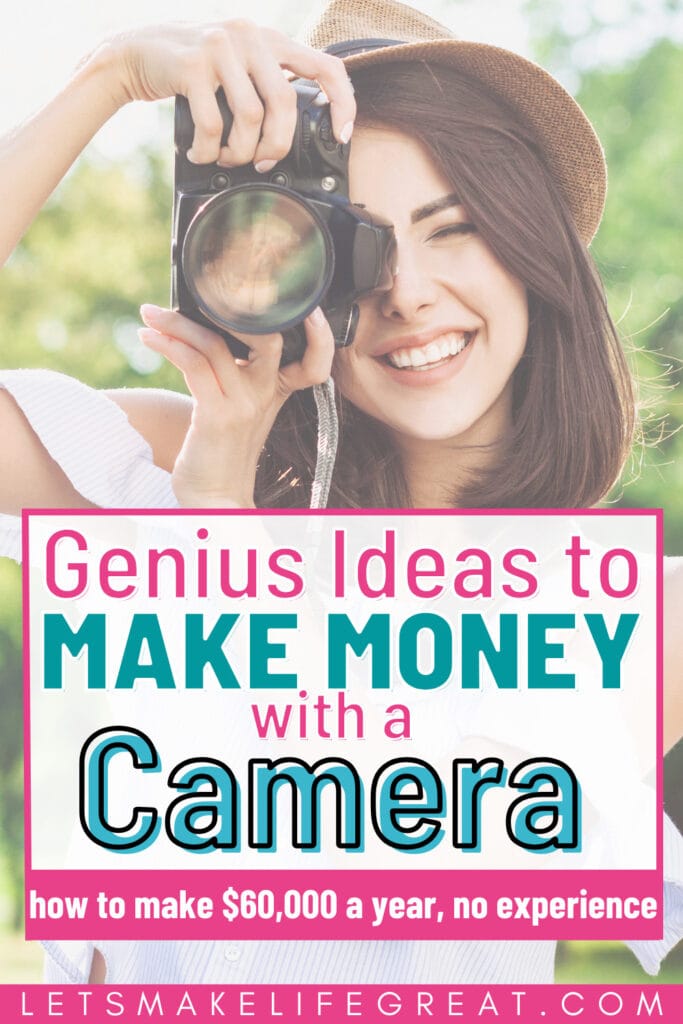 pinterest pin with text overlay - how to make $60,000 as a freelance videographer